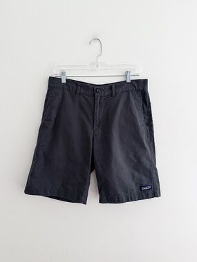 Patagonia Organic Cotton Shorts Men's Gray Flat Front Casual Outdoor Gorpcore 32